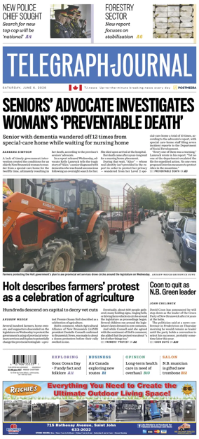 Cover of Telegraph-Journal