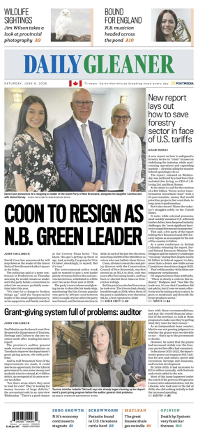 Cover of The Daily Gleaner