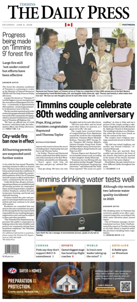 Cover of The Daily Press (Timmins)
