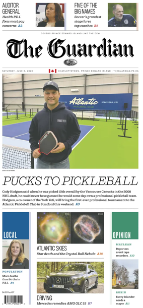 Cover of The Guardian (Charlottetown)