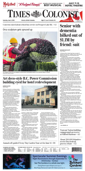 Cover of Times Colonist
