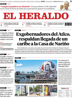 Cover of El Heraldo (Colombia)