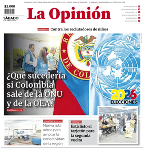 Cover of La Opinion