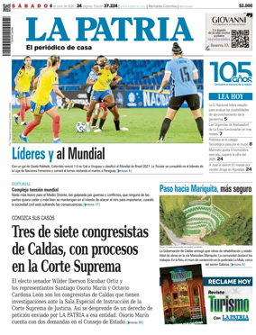 Cover of La Patria (Colombia)