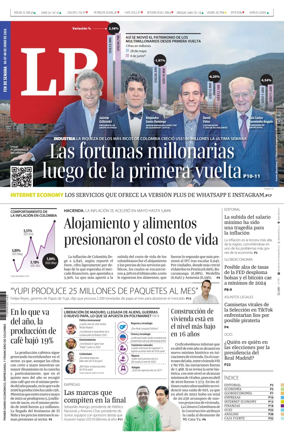 Cover of La Republica (Colombia)