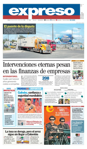 Cover of Diario Expreso