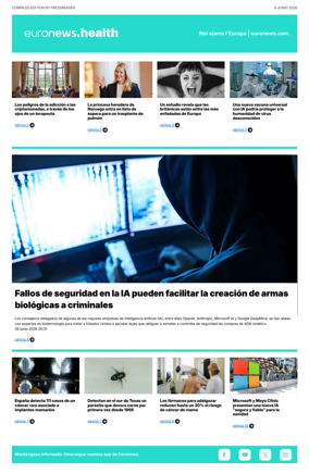 Cover of Euronews Health (Spanish) Compiled Edition