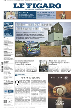 Cover of Le Figaro
