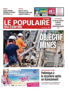 Cover of Le Populaire du Centre (Haute-Vienne)
