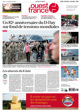 Cover of Ouest France (Caen - Bayeux - Falaise - Vire)