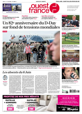 Cover of Ouest France (Challans / Saint-Gilles-Croix-de-Vie)