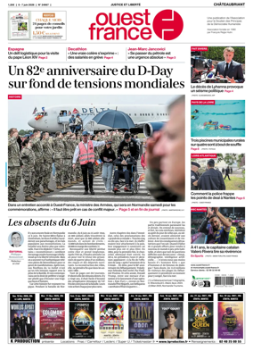 Cover of Ouest France (Chateaubriant)