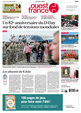 Cover of Ouest France (Dinan)