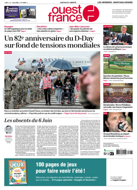 Cover of Ouest France (Les Herbiers / Montaigu)