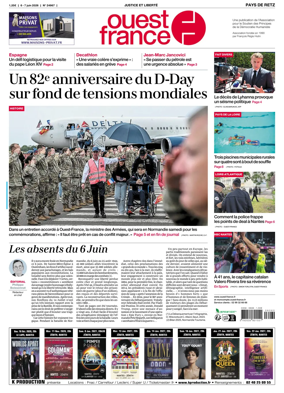 Cover of Ouest France (Pornic / Pays de Retz)
