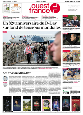 Cover of Ouest France (Redon / Pays de Vilaine)