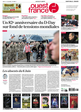 Cover of Ouest France (Saint-Malo)