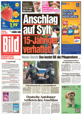 Cover of BILD Frankfurt