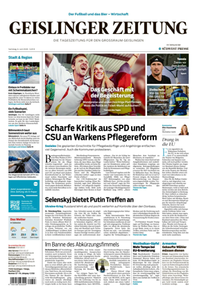 Cover of Geislinger Zeitung