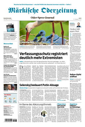 Cover of Markische Oderzeitung Eisenhuttenstadt