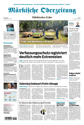 Cover of Markische Oderzeitung Strausberg