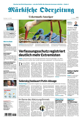 Cover of Markische Oderzeitung Uckermarkanzeiger