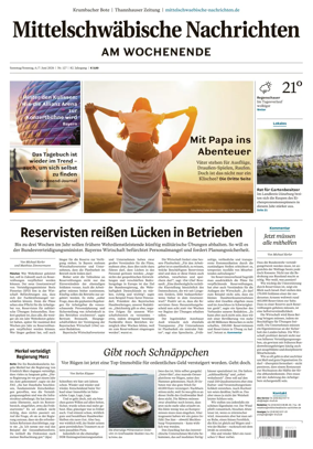 Cover of Mittelschwaebische Nachrichten