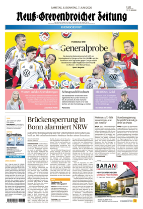 Cover of Neuss-Grevenbroicher Zeitung Neuss