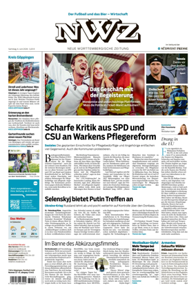 Cover of NWZ – Neue Wurttembergische Zeitung