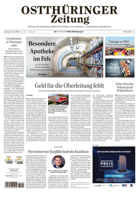 Cover of Ostthuringer Zeitung (Posneck)