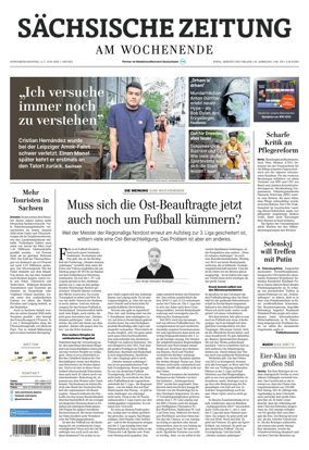 Cover of Sachsische Zeitung (Pirna Sebnitz)