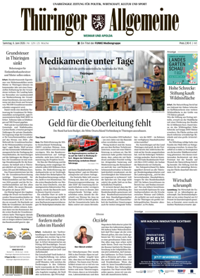 Cover of Thuringer Allgemeine (Weimar)