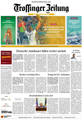 Cover of Trossinger Zeitung