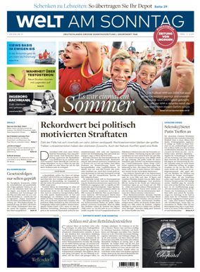 Cover of Welt am Sonntag