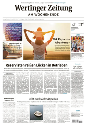 Cover of Wertinger Zeitung