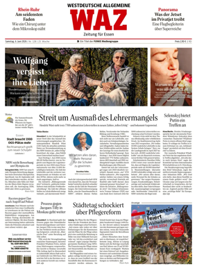 Cover of Westdeutsche Allgemeine Zeitung (Essen)