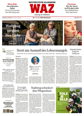 Cover of Westdeutsche Allgemeine Zeitung (Mulheim an der Ruhr)