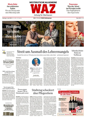 Cover of Westdeutsche Allgemeine Zeitung (Oberhausen)
