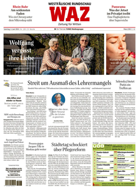 Cover of Westdeutsche Allgemeine Zeitung (Witten)