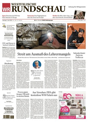 Cover of Westfalische Rundschau (Bad Berleburg Wittgenstein)