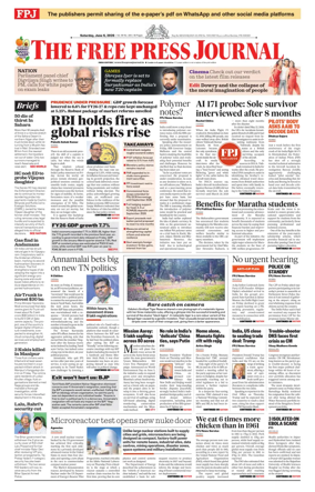 Cover of The Free Press Journal