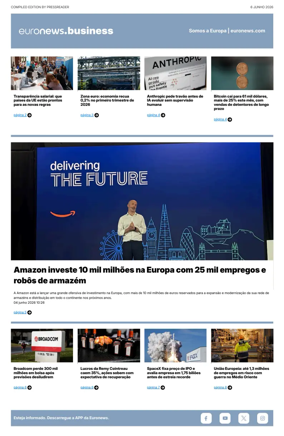 Cover of Euronews Business (Portuguese)