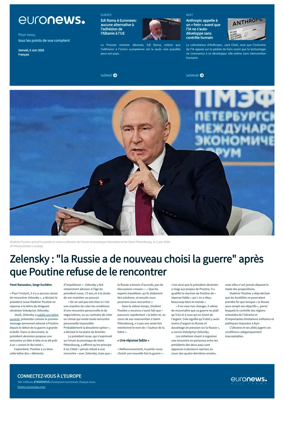 Cover of EuroNews (French Edition)
