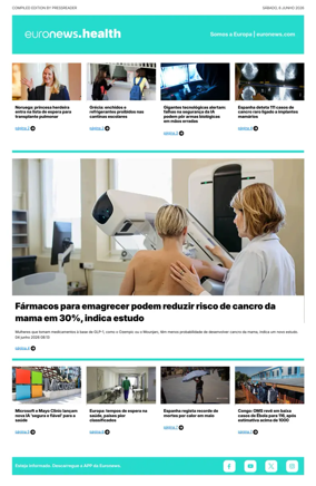 Cover of Euronews Health (Portuguese)