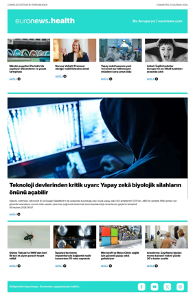 Cover of Euronews Health (Turkish) Compiled Edition