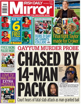 Cover of Irish Daily Mirror