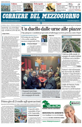 Cover of Corriere del Mezzogiorno (Puglia)