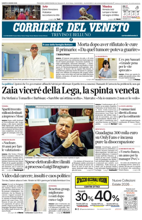 Cover of Corriere del Veneto (Treviso e Belluno)