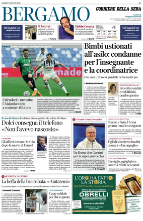 Cover of Corriere della Sera (Bergamo)