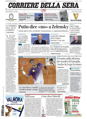 Cover of Corriere della Sera